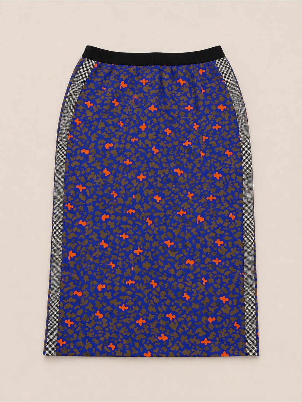Marc Cain Mixed Print Zip Midi Pencil Skirt Size N2 US 4/6